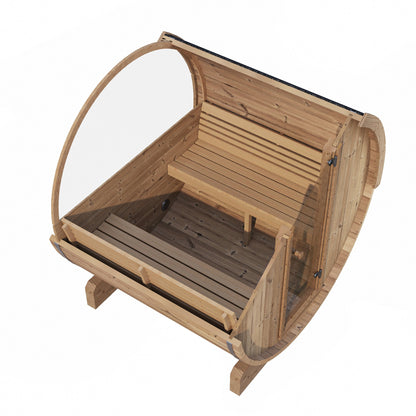 E7W Barrel Sauna Section View